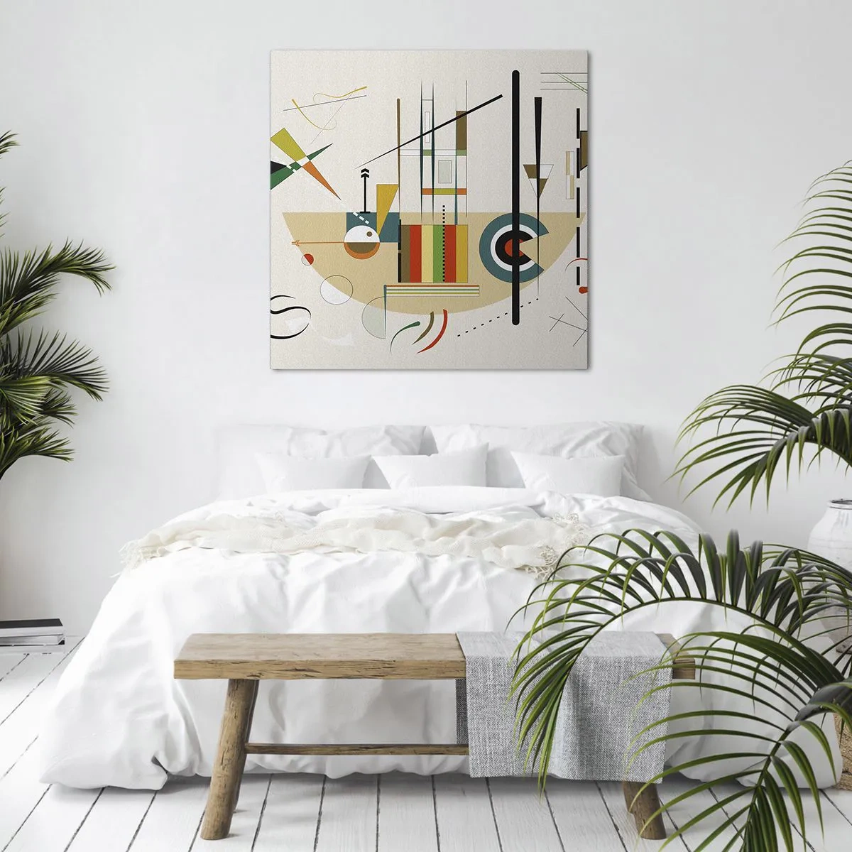 Bild auf Leinwand - Leinwandbild - Und die Welt lacht - 30x30 cm