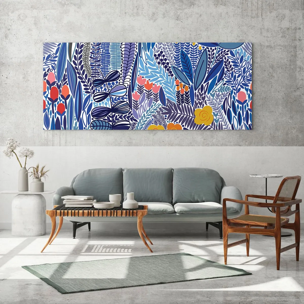 Glasbild - Bild auf glas - Hawaiianischer Garten - 100x40 cm