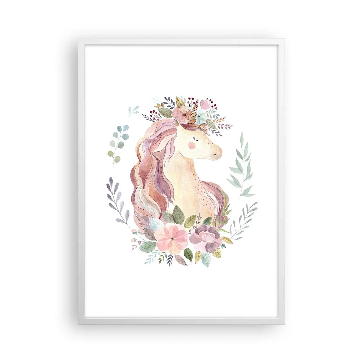 Poster in einem weißen Rahmen - Eine Einladung in die Welt der Märchen - 50x70 cm
