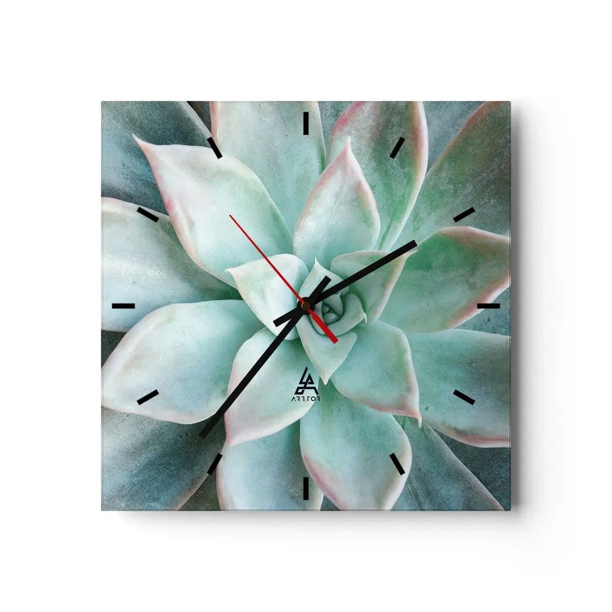 Wanduhr - Glasuhr - Das Herz der Wüste - 40x40 cm