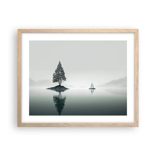Poster in einem Rahmen aus heller Eiche - Traum - 50x40 cm