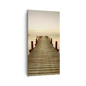 Bild auf Leinwand - Leinwandbild - Tagesanbruch, Morgendämmerung, Licht - 65x120 cm