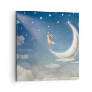 Bild auf Leinwand - Leinwandbild - Blauer Freier - 70x70 cm