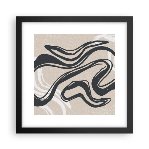 Poster in einem schwarzem Rahmen - Vervielfachter Ausdruck - 30x30 cm