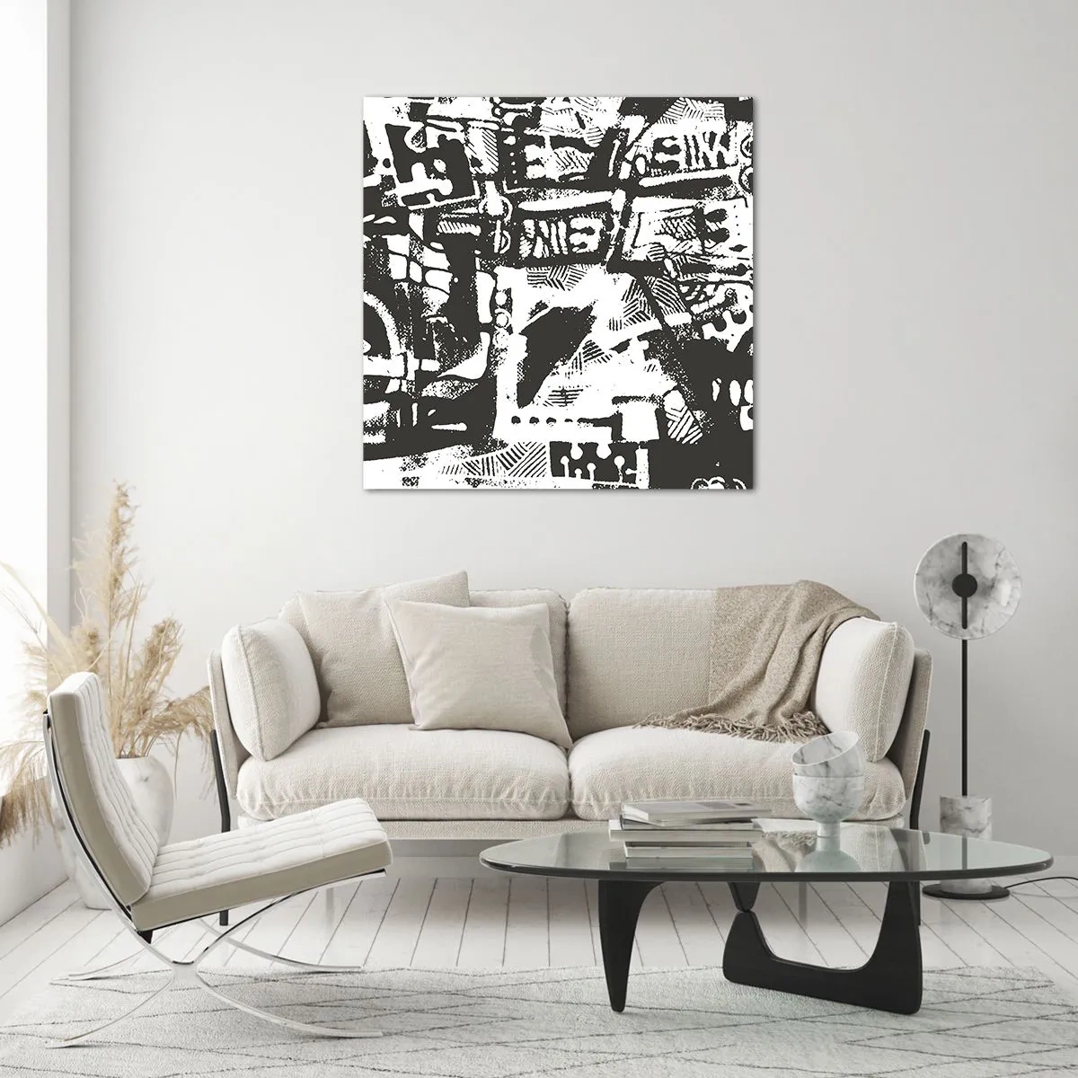 Glasbild - Bild auf glas - Ordnung oder Chaos? - 30x30 cm