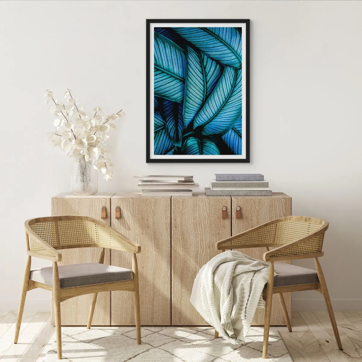 Poster in einem schwarzem Rahmen - Lebenslinien - 40x50 cm