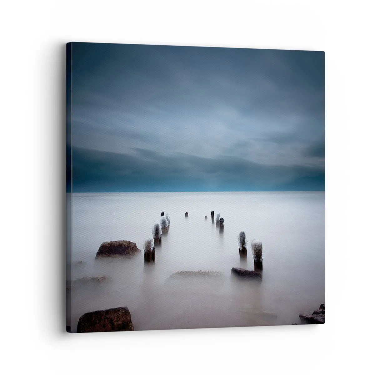 Bild auf Leinwand - Leinwandbild - Nachdenklicher See - 30x30 cm