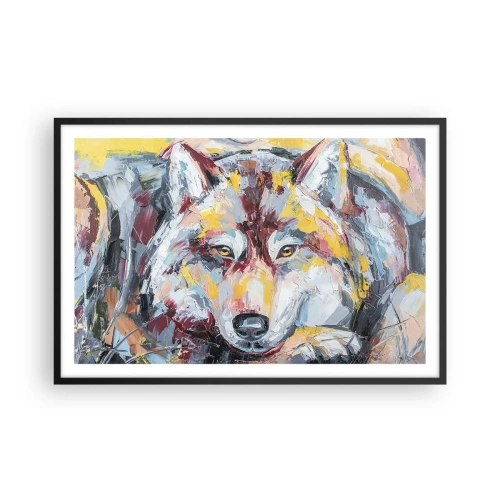 Poster in einem schwarzem Rahmen - Seelenfrieden unter den Lieben - 91x61 cm