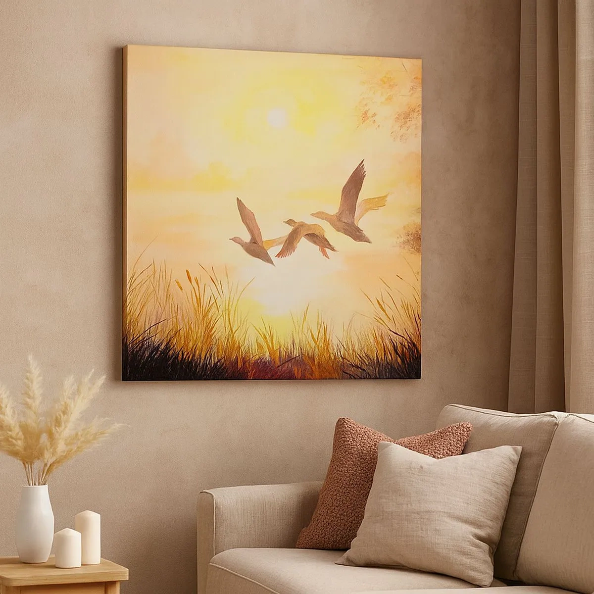 Bild auf Leinwand - Leinwandbild - Der Beginn einer langen Reise - 30x30 cm