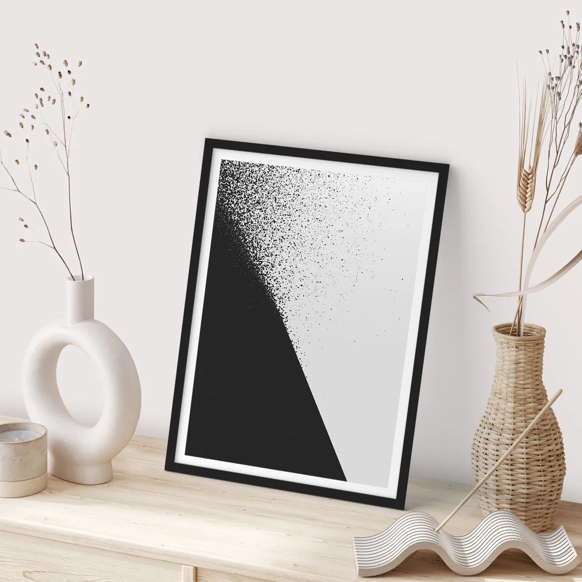 Poster in einem schwarzem Rahmen - Immer schneller, immer mehr - 30x40 cm