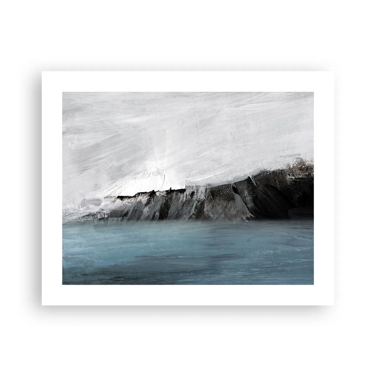 Poster - Wasser – Erde: Kampf der Naturelemente - 50x40 cm