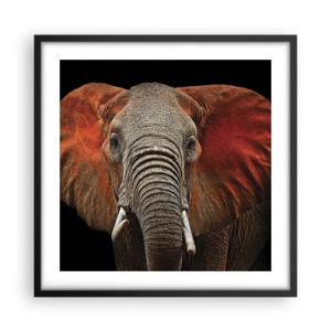 Poster in einem schwarzem Rahmen - Ich bin wild und du? - 50x50 cm