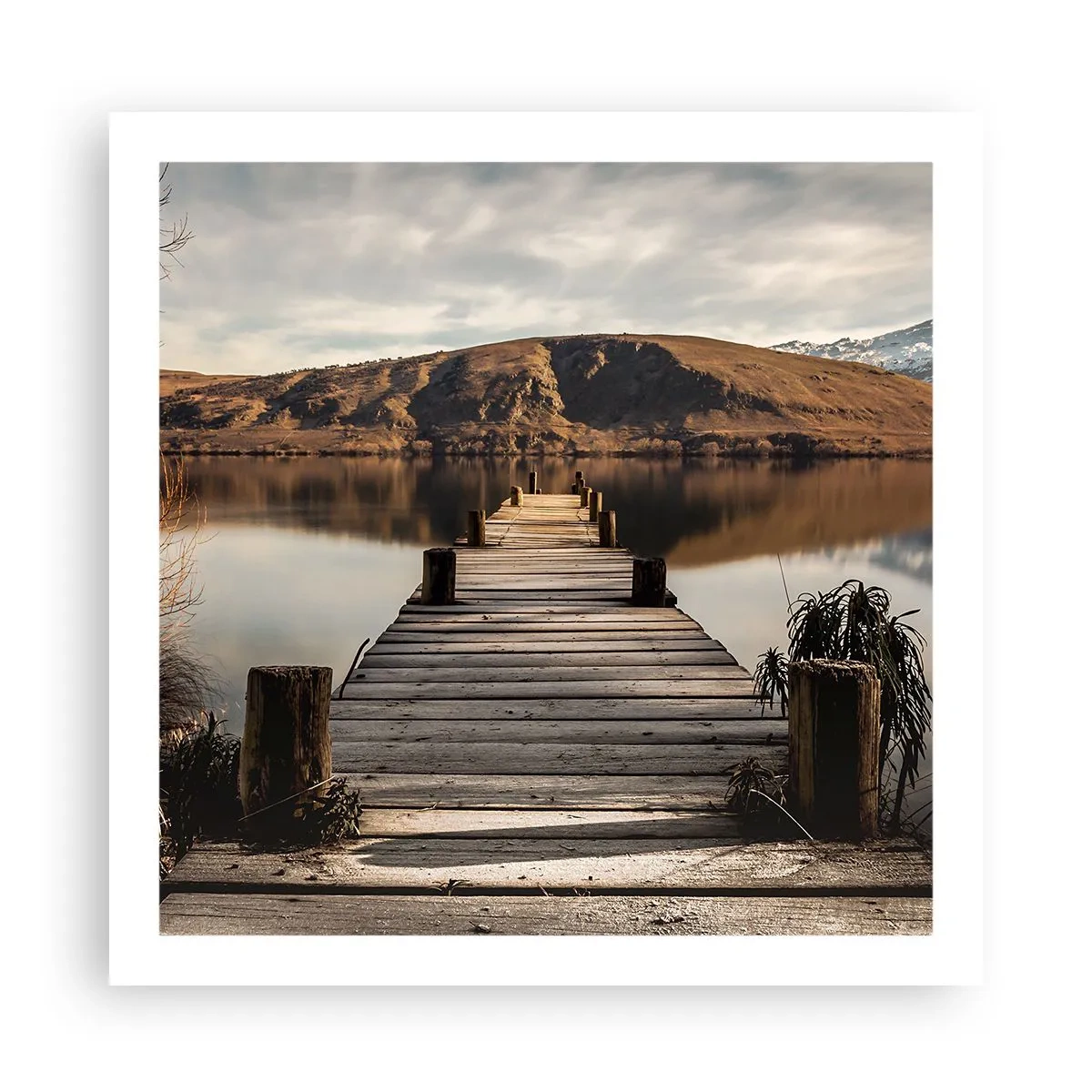 Poster - Landschaft in Stille - 60x60 cm
