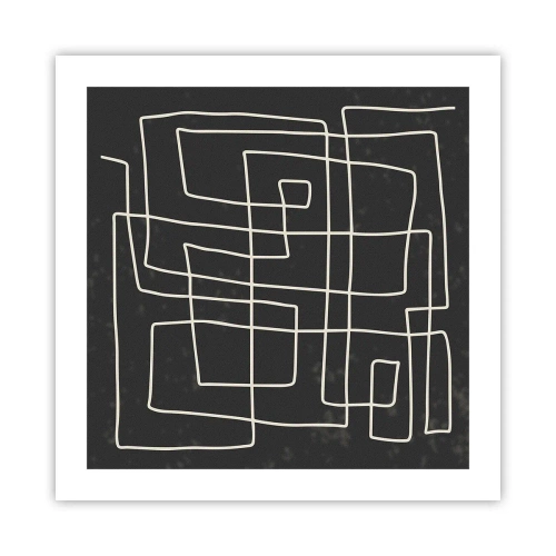 Poster - Nicht so einfach - 50x50 cm