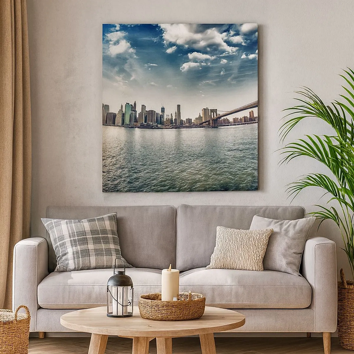 Bild auf Leinwand - Leinwandbild - Glasinsel - 30x30 cm