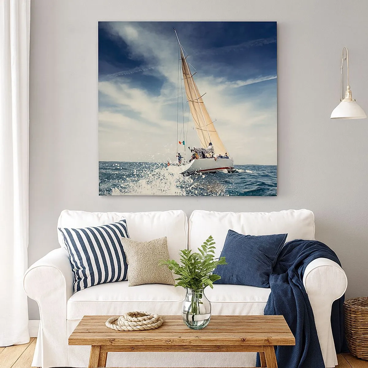 Bild auf Leinwand - Leinwandbild - Sie werden uns nicht einholen! - 30x30 cm