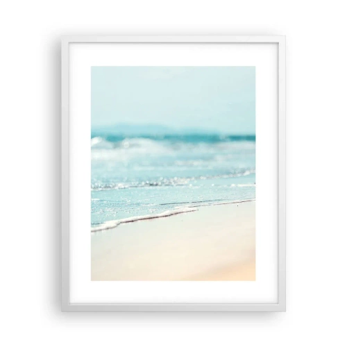 Poster in einem weißen Rahmen - Hitze und Lärm - 40x50 cm