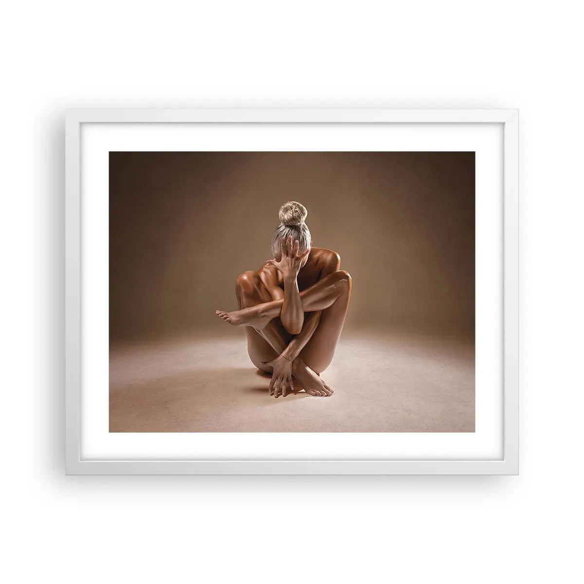 Poster in einem weißen Rahmen - Die Einheit von Körper und Geist - 50x40 cm