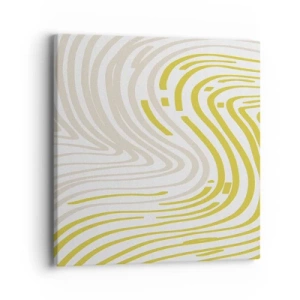 Bild auf Leinwand - Leinwandbild - Komposition mit sanfter Biegung - 40x40 cm