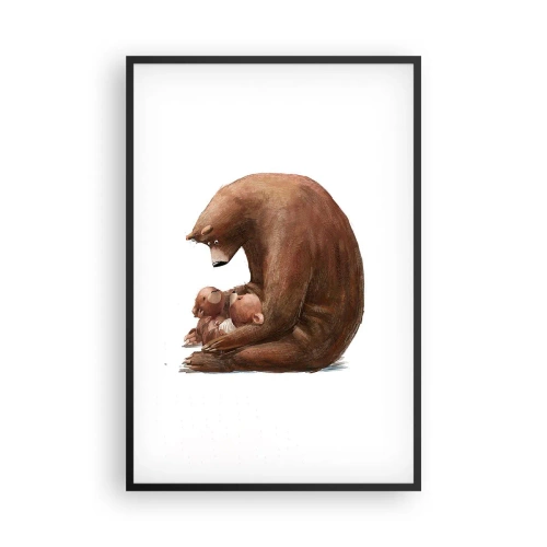 Poster in einem schwarzem Rahmen - Süße Träume, Kinder - 61x91 cm