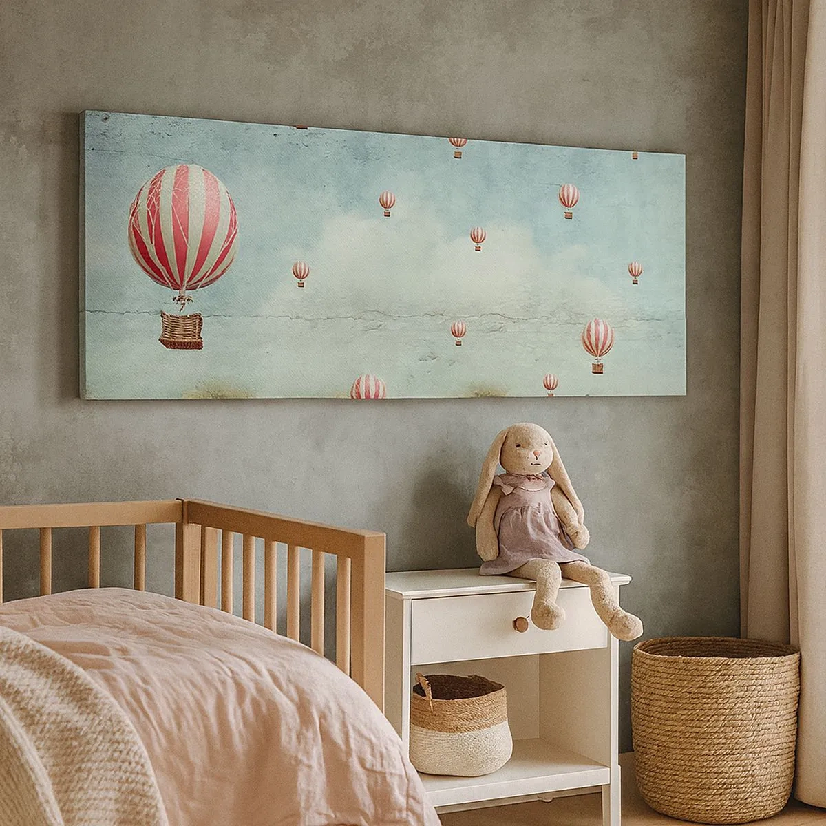 Bild auf Leinwand - Leinwandbild - Frei von der Hektik des Lebens - 100x40 cm