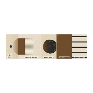 Fototapetenmuster Standard Eco - Verschiedene Staaten - Abstraktion, Stück, Minimalismus - 100x30 cm