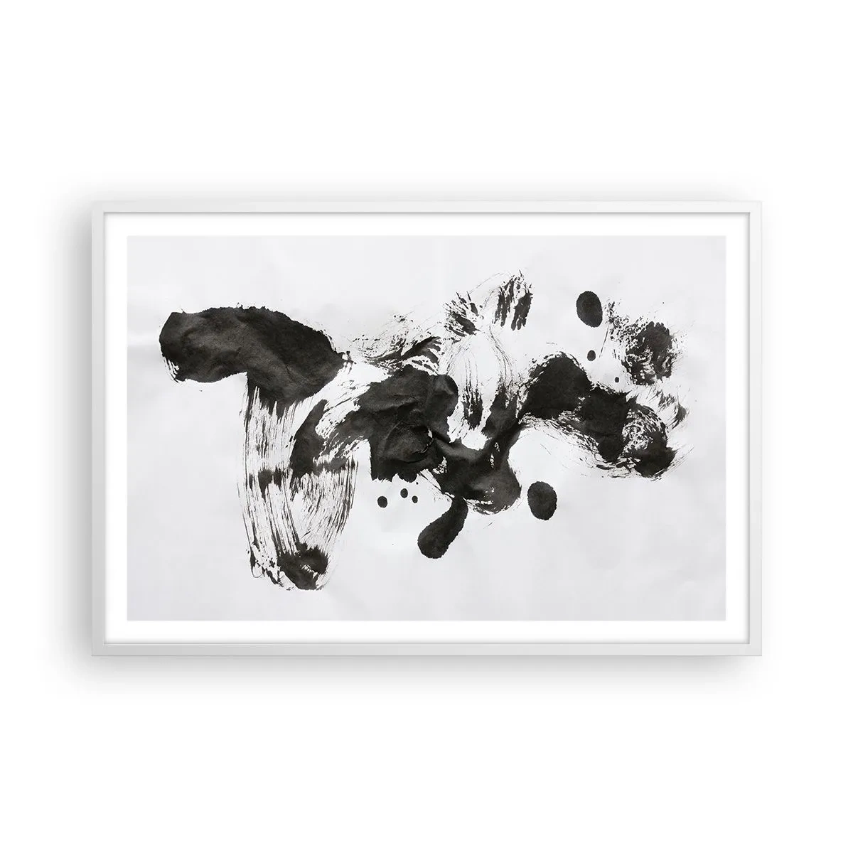 Poster in einem weißen Rahmen - Obwohl das Wahnsinn ist, steckt darin eine Methode? - 91x61 cm