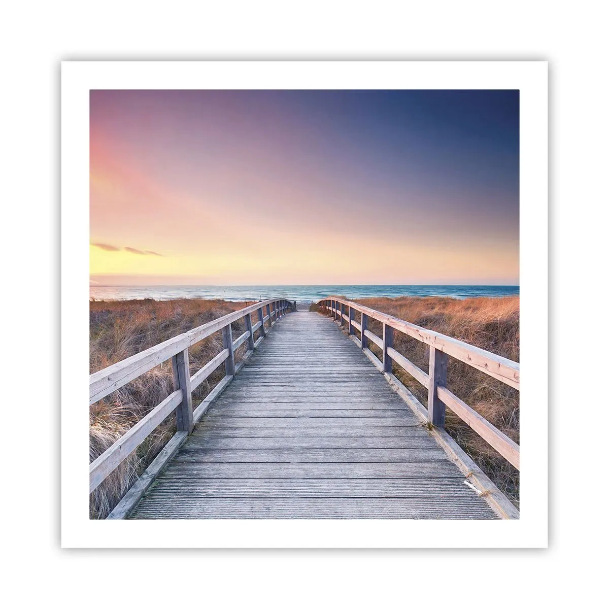 Poster - Baltische Abend-Aurora - 60x60 cm
