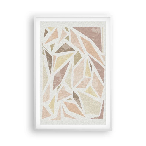 Poster in einem weißen Rahmen - Buntglas-Komposition - 61x91 cm