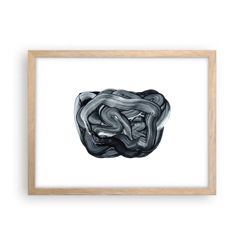 Poster in einem Rahmen aus heller Eiche - Es ist nicht so einfach - 40x30 cm