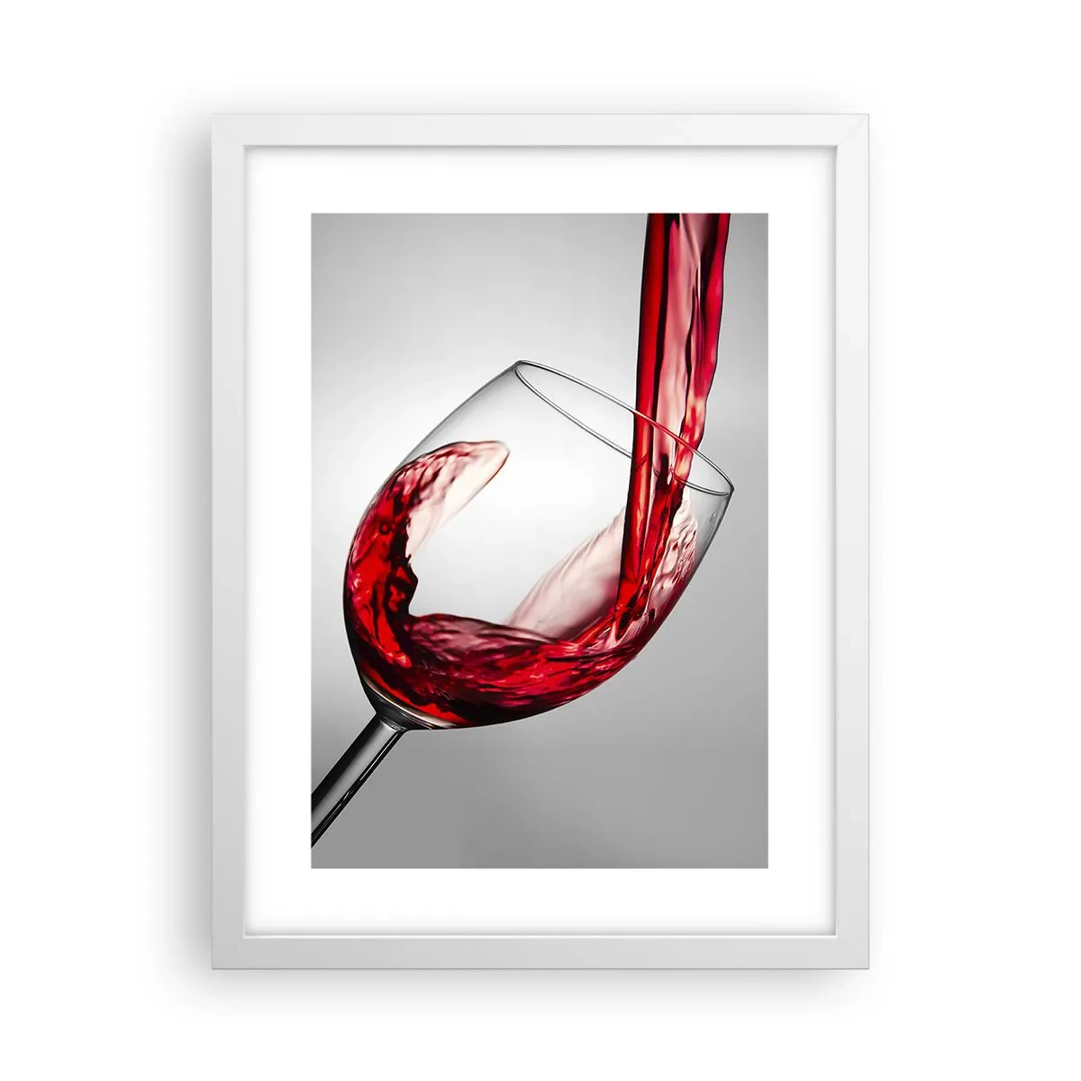 Poster in einem weißen Rahmen - Farbe – Bewegung – Klang - 30x40 cm