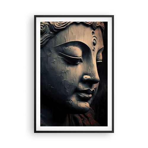 Poster in einem schwarzem Rahmen - Im Einklang mit der Welt - 61x91 cm