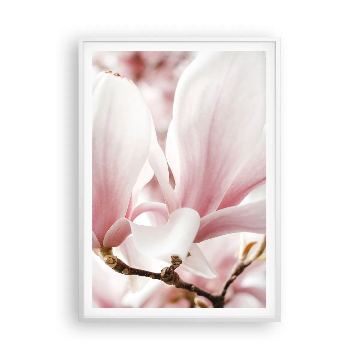 Poster in einem weißen Rahmen - Eine Fülle von Zärtlichkeit - 70x100 cm