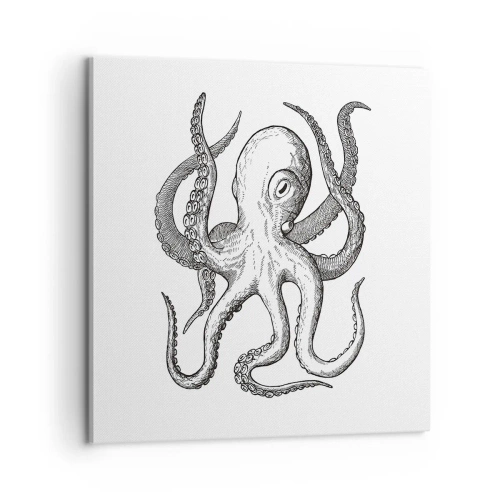 Bild auf Leinwand - Leinwandbild - Mit den Wellen tanzen - 60x60 cm