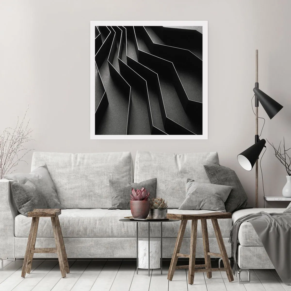 Poster - Räumliche Ordnung - 60x60 cm