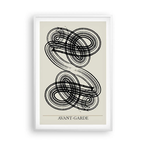 Poster in einem weißen Rahmen - Es kam spontan heraus - 61x91 cm