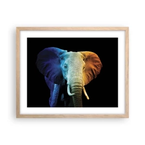 Poster in einem Rahmen aus heller Eiche - Exzentrisch, kein Verrückter - 50x40 cm