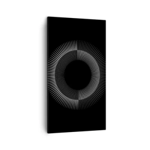 Bild auf Leinwand - Leinwandbild - Schwarze Sonne - 45x80 cm