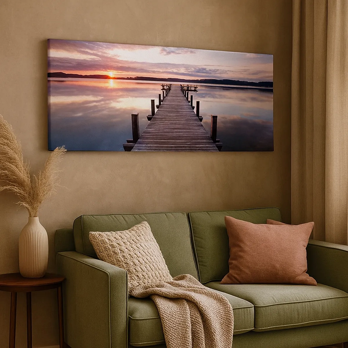 Bild auf Leinwand - Leinwandbild - Eine stille Grenze zwischen Tag und Nacht - 30x30 cm