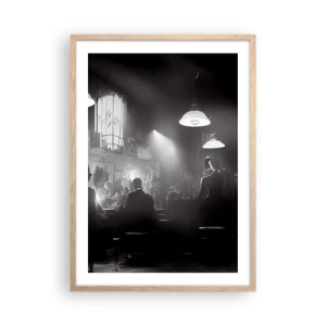 Poster in einem Rahmen aus heller Eiche - In Jazz-Atmosphäre - 50x70 cm