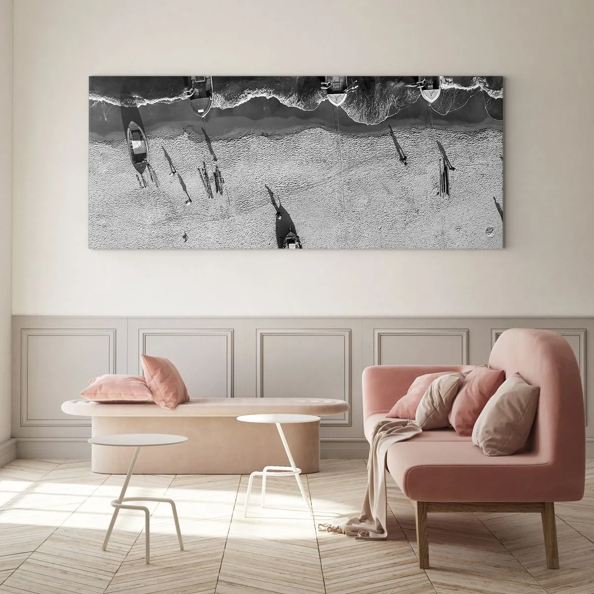 Glasbild - Bild auf glas - Immer noch am Ufer… - 100x40 cm
