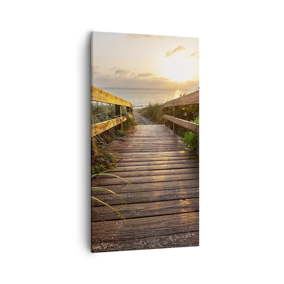 Bild auf Leinwand - Leinwandbild - Und direkt ans Ufer - 55x100 cm