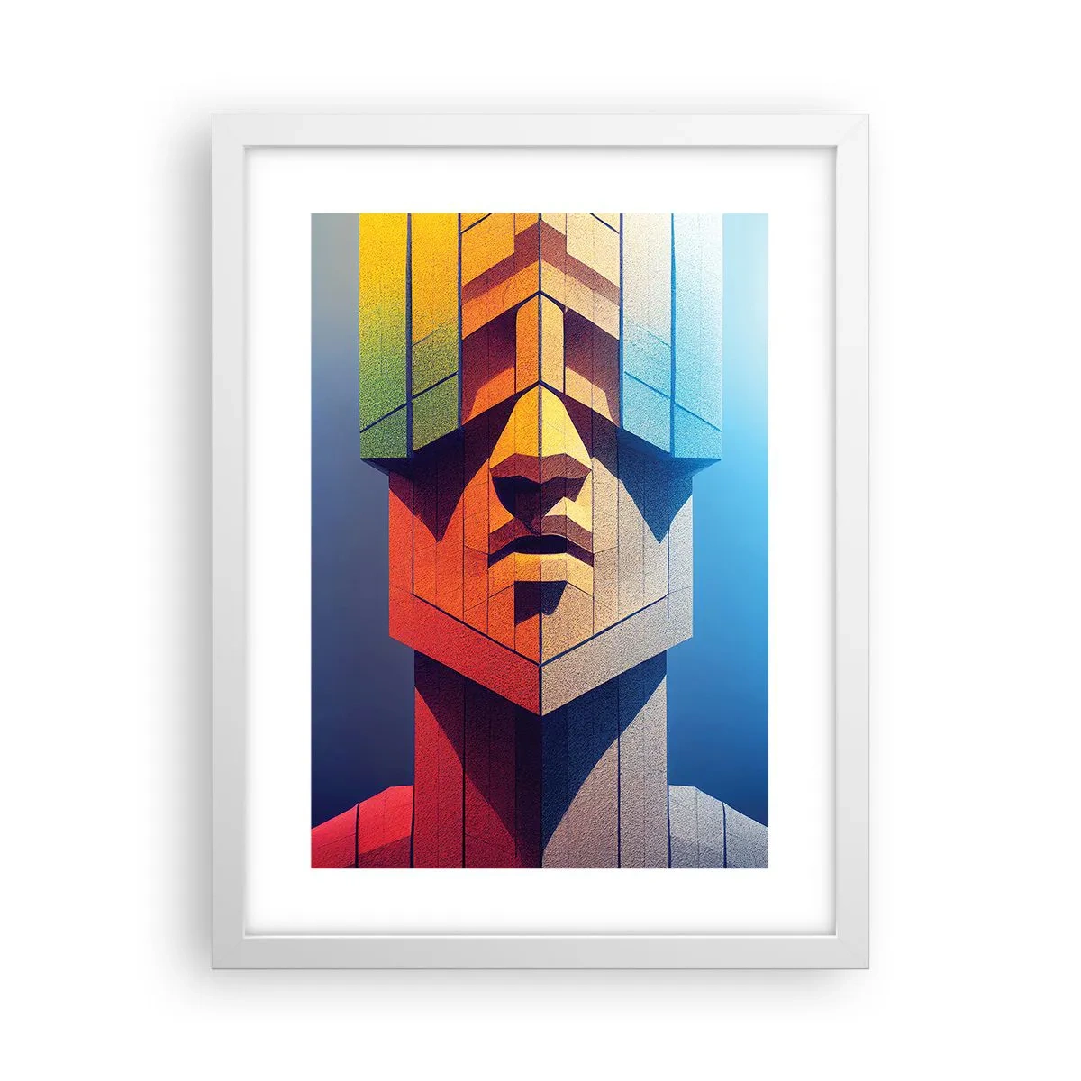 Poster in einem weißen Rahmen - Ein Mann mit Prinzipien - 30x40 cm