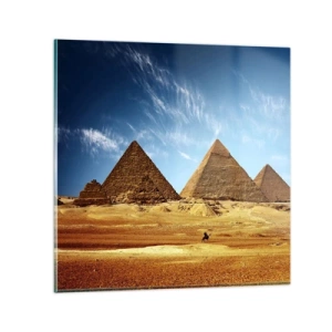 Glasbild - Bild auf glas - 40 Jahrhunderte schauen dich an - 70x70 cm