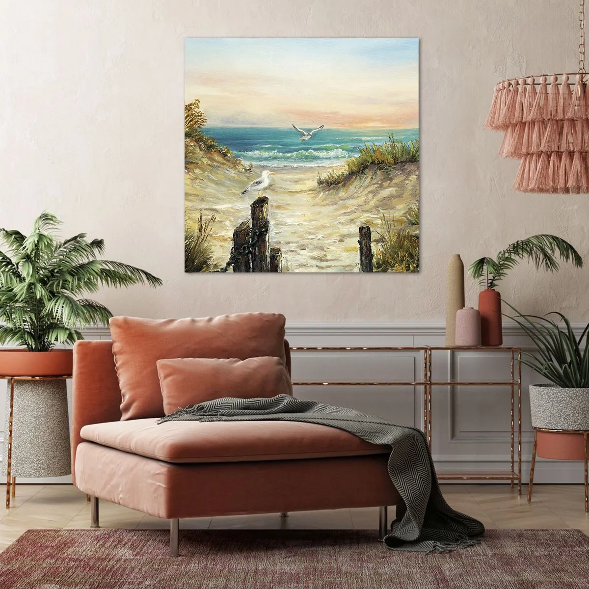 Bild auf Leinwand - Leinwandbild - Windlose Abgeschiedenheit - 60x60 cm