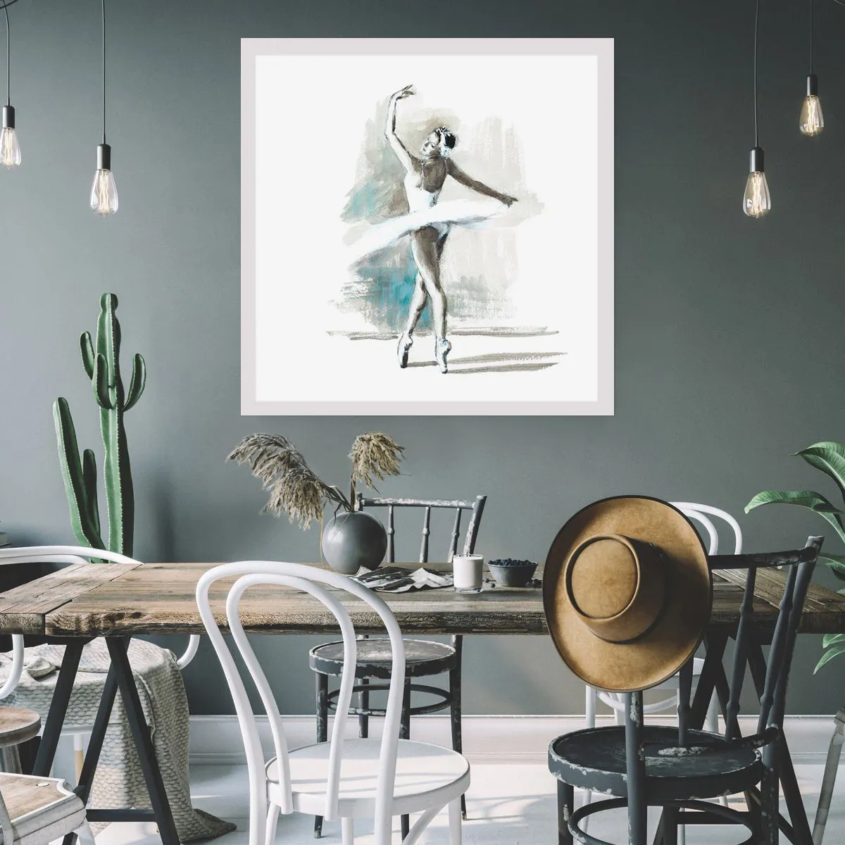 Poster - In einen Schwan verzaubert - 60x60 cm