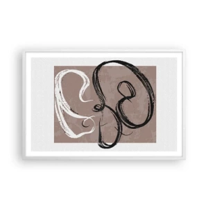 Poster in einem weißen Rahmen - Komposition – die Suche nach Fülle - 91x61 cm