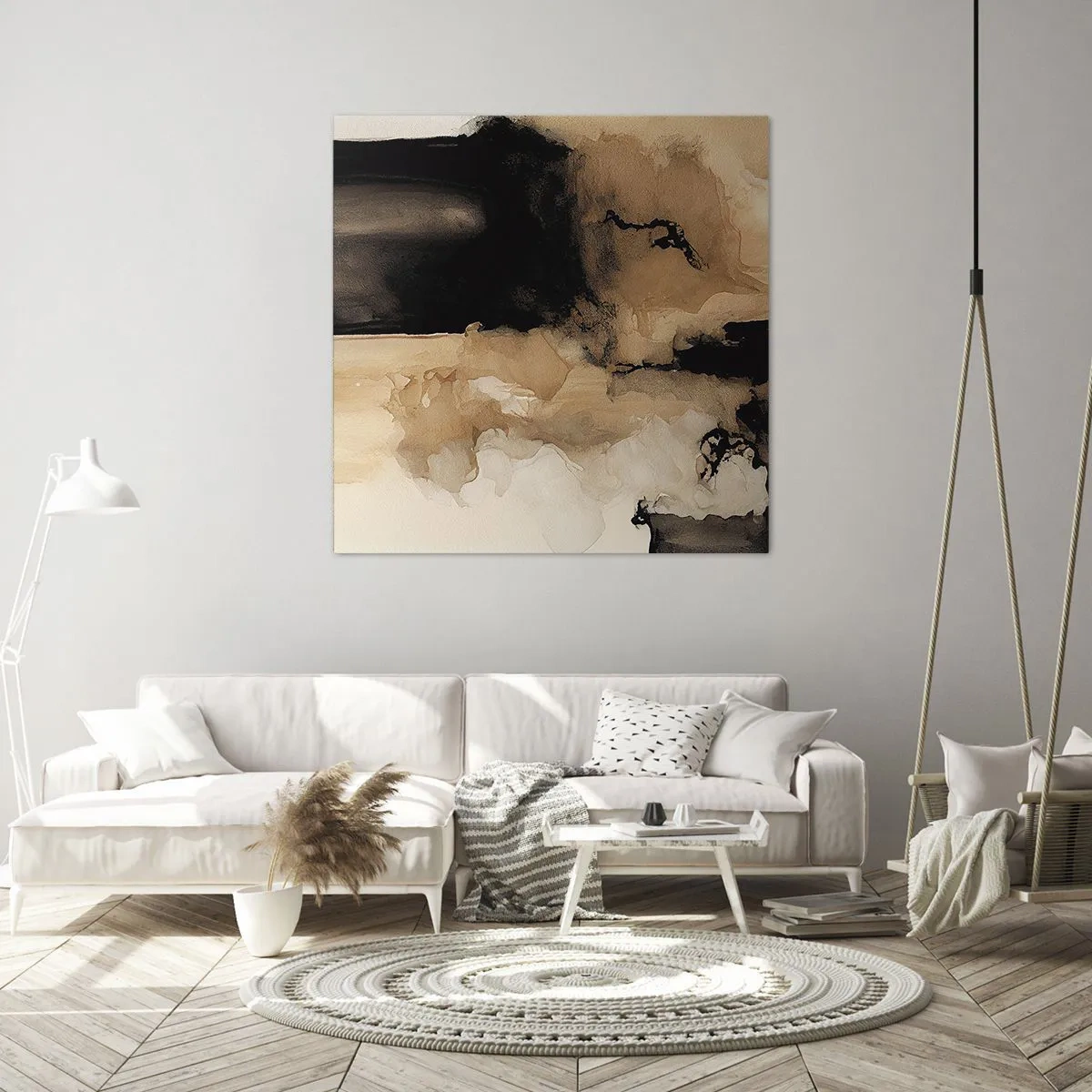 Bild auf Leinwand - Leinwandbild - Faszinierende Abstraktion - 40x40 cm