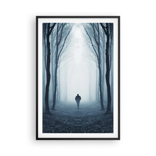 Poster in einem schwarzem Rahmen - Alles einfach und übersichtlich - 61x91 cm
