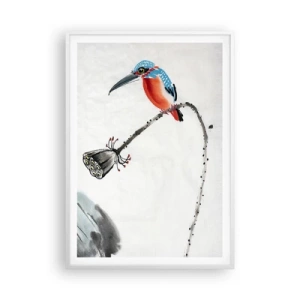 Poster in einem weißen Rahmen - Das Leben der Wiese - 70x100 cm